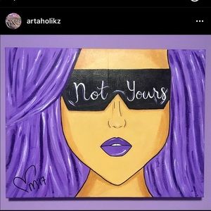 Not Yours Acrylic Painting